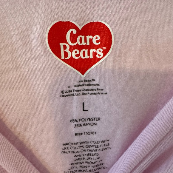 JUNIORS Care Bears Brand Logo Soft Short Sleeve Tee Shirt Size Large - Picture 4 of 4